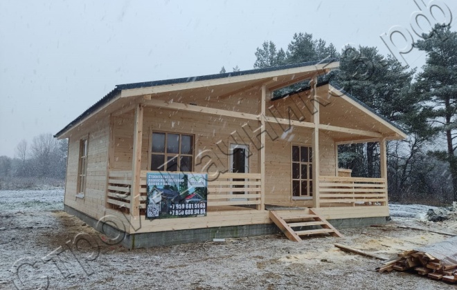 4 Каркасный дом Д-2, 9x9м, 81М², Республика Карелия, Олонецкий район, посёлок Ильинский (3)